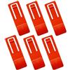 Generico 6PCS Surfboard Fin Clips - 4.7x1.7cm ABS Paddle Board Base Pins Flat Or Style | Fin Fastener Replacement Parts, Water Sports Accessory, Secure Surf Setup Aid