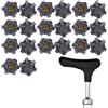 Armastuse Punte da Golf Universali,20 Pezzi Tacchetti Facili da Cambiare per Scarpe + 1 Chiave a Punta - Practical Golf Spikes for Golfers