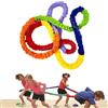 Generic Tug Rainbow Rope - Rope Running Ring, Kids Rainbow Ring Rope | Robusta Corda Da Gioco Rimorchiata Con Estremità Annodate, Giocattolo Manuale Morbido Per Sport Di, Attività Di Compleanno, Event