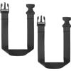 QUARKZMAN 2Pcs Fascia Estensibile per Marsupio, 45 X 2.5 Cm Fascia Estensibile per Marsupio, Borsellino, Zaino, Nero