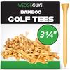 Wedge Guys Tee Golf in bambù - Tee in Legno Naturale Ecosostenibile per Ferri e Ibridi - Accessori Golf Sport Professionali - Regali Golf Uomo - Resistenti