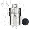 AMZCOM Titanio Portapillole Portachiavi, Mini Impermeabile Portapillole Giornaliero Tascabile, Portatile Porta Pillole Medicine Piccolo edc Esterno Capsula, Collana da Uomo,Inner Diameter 25mm