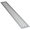 sossai® Griglia di ventilazione in alluminio - Alucratis (1 pezzo) | Rettangolare - dimensioni: 44 x 6 cm | Colore: alu | areazione