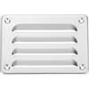 PATIKIL 5.5X3.5 Pollici Copertura di Ventilazione in Alluminio, Griglia di Aria a Schermo Griglia di Ventilazione Griglia a Persiana Hvac, Argento