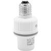 FISHTEC Portalampada Intelligente E27 con Sensore Crepuscolare - Accensione Casuale Automatica e Simulatore di Presenza Antifurto - Protezione Casa con Lampadine E27 Standard