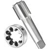 IUBPWMS Set di maschi e filiere con filettatura metrica M56, utensili di maschiatura a macchina for mano destra con scanalatura dritta in acciaio ad alta velocità con passo da 1-5,5 mm(M56x4)