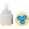 Generico 35 mm sostituzione cartuccia rubinetto in ceramica per singola maniglia cucina doccia rubinetto parte, energia solare cartuccia disco in ceramica, valvola rubinetto in ceramica