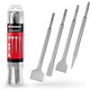 Einhell Accessories Originale Einhell set di scalpelli SDS Plus da 4 pezzi, 250 mm (scalpello a punta, scalpello piatto da 20 mm, scalpello a vanga da 40 mm, scalpello per piastrelle da 50 mm per lavori di demolizione)