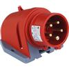 EWH-Shop TPelectric - Presa da parete CEE 5 x 16 A, IP44, con invertitore di fase, 5 poli, colore rosso (spina da parete 16 A)