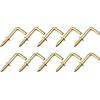 METALLIXITY L Forma Ganci (25mm/0.98) 50pz Soffitto Gancio Metallo Angolo Retto Ganci - per Appeso Esterno Coppa Ganci Bagno Cucina Muro Mobili Connessione