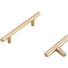 SZLXJMFL Maniglie per Mobili Oro, Maniglie per Armadietti Lunghe, Finitura Anodizzato | Solida Lega di Zinco, Lunghezza: 48-1000mm Maniglie a T, 2 pezzi Maniglie per Cassetti Oro-148mm/5.8in