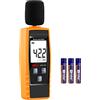 XRCLIF - Misuratore di livello sonoro portatile, misuratore di rumore digitale, portata 30-130dB(A) db, misuratore di rumore, tester di monitoraggio decibel - giallo (batteria inclusa)