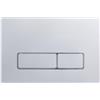 Mino Plus Placca di Comando WC,Placca di Comando a Doppio Pulsante,Dimensioni 245×162 mm,Adatto alla maggior parte dei WC,Completa di Set di Leve di Scarico e Telaio di Montaggio (D)