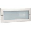 DOPO LIGHTING - Faretto da incasso a parete XALOC, in acciaio inox E27 porta lampada da esterno IP44. Apparecchio da incasso rettangolare per pareti, passaggi e scale.