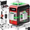 Delphi Laser a linee incrociate USB-C autolivellante, laser rotante, laser 4D, 360°, 16 linee, orizzontale, verticale, con batteria aggiuntiva e telecomando IP54