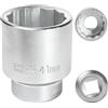 FortuneGlobe Bussola da 41 mm 3/4 12 pezzi, bussola per chiave 3/4 41 mm per chiave CR-MO(Whtie)