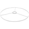 LABRIMP Telaio Lampada E27 Bianco Anello Adattatore, Foro 4cm | Ferro e Metallo, Parti Smontabili Facili da Pulire, per Progetti Fai da Te e Riparazione Lampadari