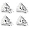 Allesgute GU4 Lampadine LED 5W, MR11 LED Spot Lampadina Luce 12V AC/DC, Diametro 35mm, 400LM, Bianco Neutro, Non Dimmerabile, Lampadine Lampe, Illuminante, Faretto, Set 4 Pezzi