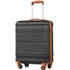 COOLIFE Valigia Cabina 55x40x20cm EasyJet Ryanair Bagaglio Mano Rigida | PC+ABS Lucchetto TSA 4 ruote, leggera e resistente - Ideale per priority boarding, viaggi d'affari, weekend & city break