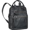 STILORD Zane Premium Zaino per il Tempo Libero da Donna in Pelle Medio-Grande - Ideale Come Zaino da Viaggio Con Porta Trolley - Zaino Vintage in Vera Pelle 12 Pollici Colore:nero