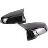 LOZOPMTMLD Coppia Calotte Specchio Per BMW Per X1 F48 Per X2 F39 Z4 G29 Serie 1 2 F45 F46 F52 F40 Copri Specchietti Retrovisori Ricambio Con Motivo In Fibra Carbonio(Black-2pcs)