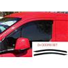 AC WOW 2x Deflettori D'Aria Compatibile con Transit Connect 2013 -presenti (Mk2) Antiturbo Per Auto Vetro Acrilico Anti Vento Guardia di Pioggia Sole Neve Qualità premium PMMA