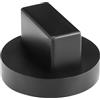 GEARMONSTER Cric in gomma, per Mercedes-Benz A B C E M R S, classe CLA CLC CLK CLS GL GLA G GLE GLC SL SLK SLR, 1 pezzo, nero