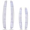 AUTOXBERT 4 paraspigoli universali per la protezione dei bordi della porta dell'auto, per la protezione contro le collisioni, strisce decorative per auto, SUV (trasparente)