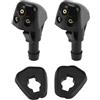 Hihaha Getto Lavavetri Per Suzuki Aerio 02-08 2 Pezzi Nero | Per Suzuki SX4 07-13 Per Suzuki Grand Vitara 02-05 Per Suzuki Swift 07-10 Colore: Nero Spruzzo Rapido Sul Parabrezza