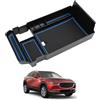 ASZSK Scatola portaoggetti nella Console Centrale Mazda CX-30 CX30 2019-2024 2025, vano portaoggetti nel bracciolo, con Fondo Antiscivolo, Spazio Perfetto per(Blu)
