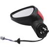 TAKPART Specchietto retrovisore elettrico per porta lato passeggero sinistro (con primer, compatibile con Fiesta MK7 2008-2012, Rosso)