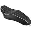 NATGIC MAGIC Harley Sedile per moto Sedile con cuscino quadrato in pelle nera Sedile imbottito per sedile posteriore per Harley Sportster XL 883 883 XL 883 C 883N 2005-2013