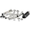XYVRTK Per Honda XL 750 Transalp 2023 2024 Slip-on Terminali di scarico dell'intestazione Tubo Collegamento collettori di Scarico Moto Terminali di scarico Silenziatori terminali (A)