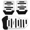 SkyjOy Pedali Auto 3pcs Auto Vehicle antiscivolo Pedalino Auto Pedal Pedaling Set Set di copertura in lega di alluminio Auto Pedana Cover Pad Pad Manuale Trasmissione auto-styling Pedal Set(Color:Silver)