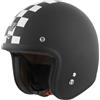 Bogotto V541 Scacco Casco Jet, nero opaco/bianco, S