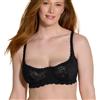 Cosabella Never Say Never Reggiseno a Balconcino con Ferretto Non Imbottito in Pizzo Nero 2C