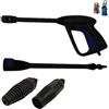 Parpyon® Kit accessori idropulitrice Annovi reverberi - Black Decker Pistola, Lancia, Tubo, Testina ugello per Idropulitrice Ar Blue Clean con Attacco rapido per tubo acqua ricambi (KIT59P)