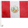 AZ FLAG Bandiera per Auto Perù 45x30cm - Bandierina da Auto Peruviana 30 x 45 cm, Car Flag