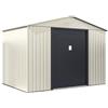 Habitat et Jardin Casetta da Giardino in Metallo Nebraska - 5,30 m² - Beige/Grigio Antracite