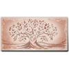 Giallobus - Quadro - 09 - Capezzale Moderno - Sacra Famiglia e Albero della Vita - Rosa Antico - Tela Canvas Telaio Standard - 140x70 - Pronto da Appendere - Quadri Moderni per la casa