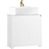 SoBuy Mobile sottolavabo bagno Mobile Base per lavabo con 2 Ante Bianco 60x30x60cm BZR108-W