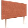 DHOME Testiera in lino naturale liscio Testiera letto imbottita Testiera della camera da letto moderna TOP TRENDING (Arancione, 95x105cm con Gambe (Letto 80/90))