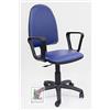 Stil Sedie - Sedia Poltrona Girevole Operativa Ergonomica Ufficio Scrivania in ecopelle con braccioli (BLU)