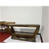 Tribesigns Tavolo consolle da 160 cm, tavolo da ingresso a 2 ripiani in stile rustico con ripiani portaoggetti, tavolino decorativo in legno per corridoio, soggiorno, ingresso, atrio (marrone scuro)