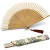 GUIZIYAO Ventaglio Pieghevole da Donna, Ventaglio a Mano Pieghevole, in bambù, con Nappa, Ventaglio Matrimonio, per Ballo, Regali di Nozze, Feste, Decorazione Regalo (Bianco)