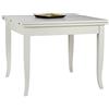 Mobilificio BISCO Venezia Tavolo a Libro, Legno, Laccato Bianco, 100 x 100 x 80 cm