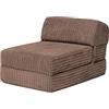 Loft 25 Jumbo Cord pieghevole singolo Futon Z-letto materasso divano | Sleepover Guest Living Room | Sedia morbida e confortevole | Leggero e durevole | Mobili in tessuto di qualità Cord (Moka)
