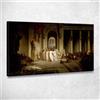 CheQuadro! La Morte di Cesare Jean-Leon Gerome, jlg132 Quadro Stampato su Tela, 50x30 cm