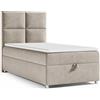 Best For Home Trinity K2 Letto a Molle Singolo Con Molle Bonell, Materasso E Topper | 70x200 Con Cassetto | Letto Singolo | Letto Imbottito - Consegna Al Bordo Del Marciapiede