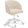 Mswborml Curvo Coperture per Sedie con Braccioli 4/2 Pezzi, Elegante Copertura Sedia Ufficio, Scandinave Fodera per Sedia da Soggiorno, Estraibile Coprisedia con Schienale Curvo, Lavable,C,1PCS